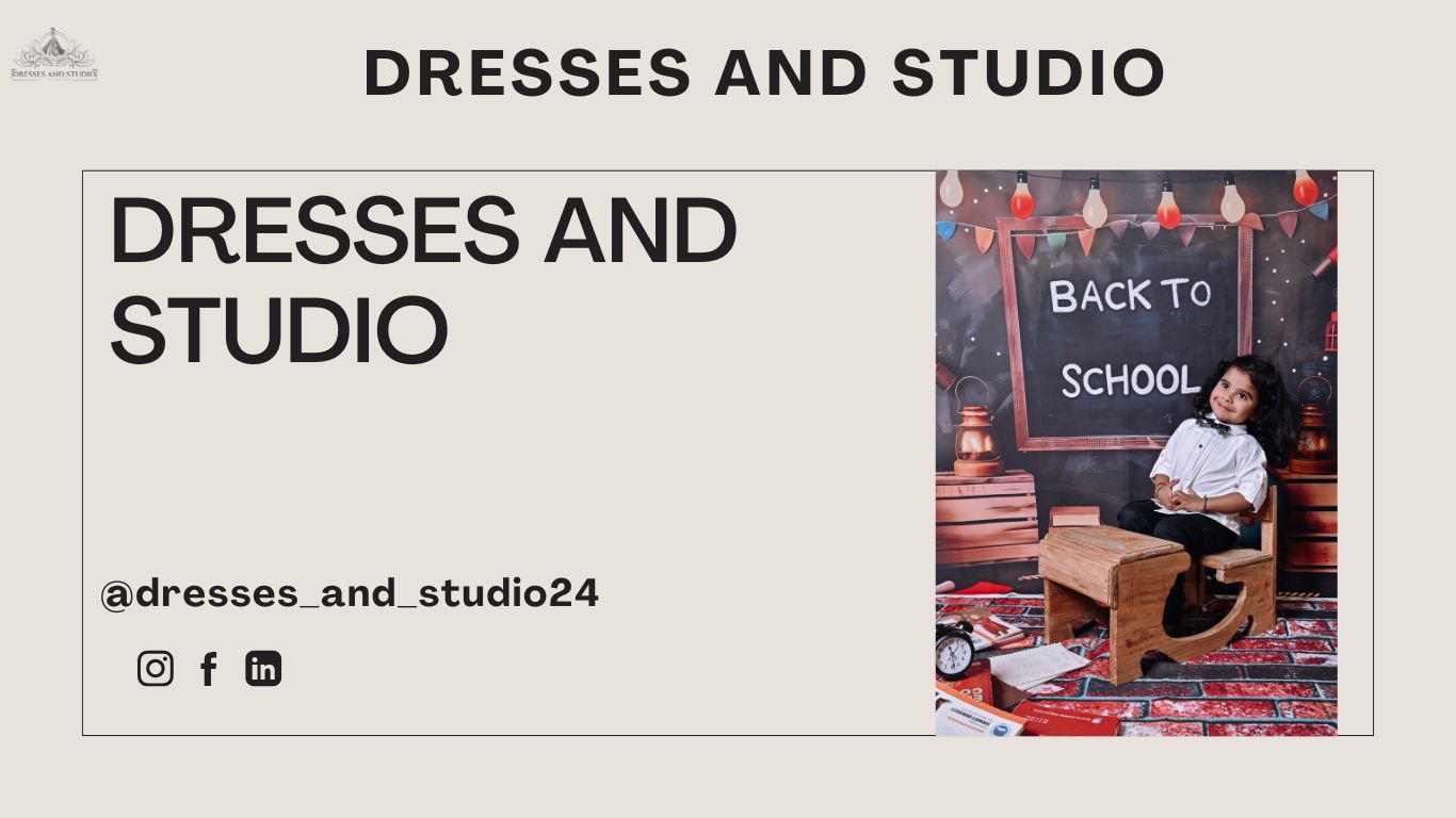 Back to School Theme Photoshoot in Gorakhpur – Cute, Classy & Full of Fun at Dresses And Studio