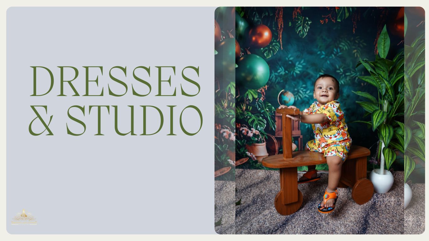 One-Year Baby Shoot in Gorakhpur: Use the Studio and Dresses to Capture the Magic of the First Year